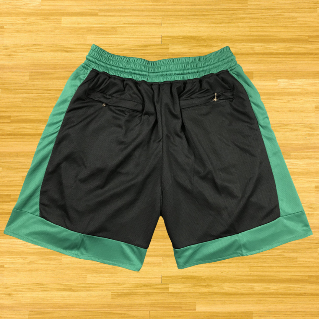 Celtics - Retro Shorts - Black/Green