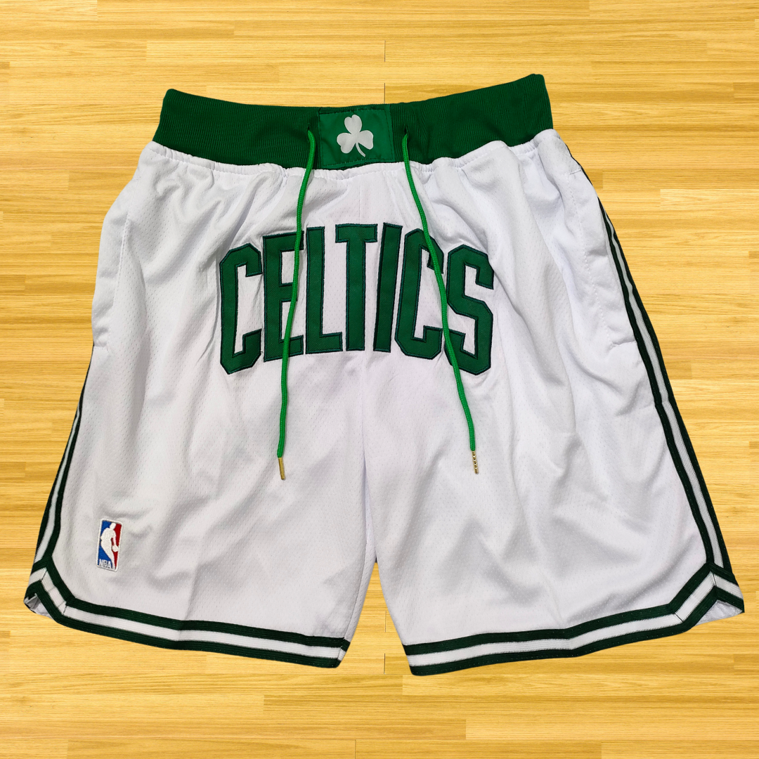 Celtics - Retro Shorts - White