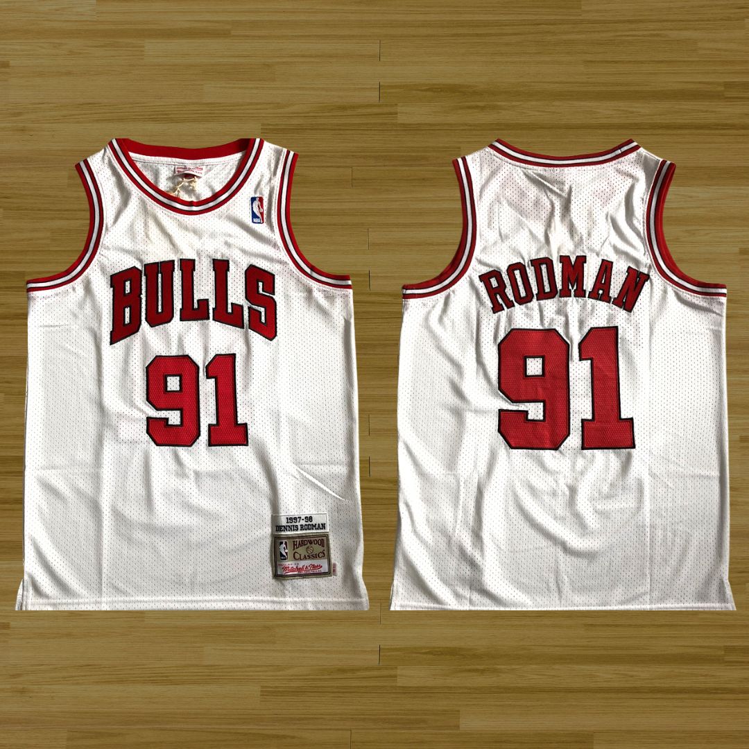 Bulls - Dennis Rodman - Retro Jersey - White