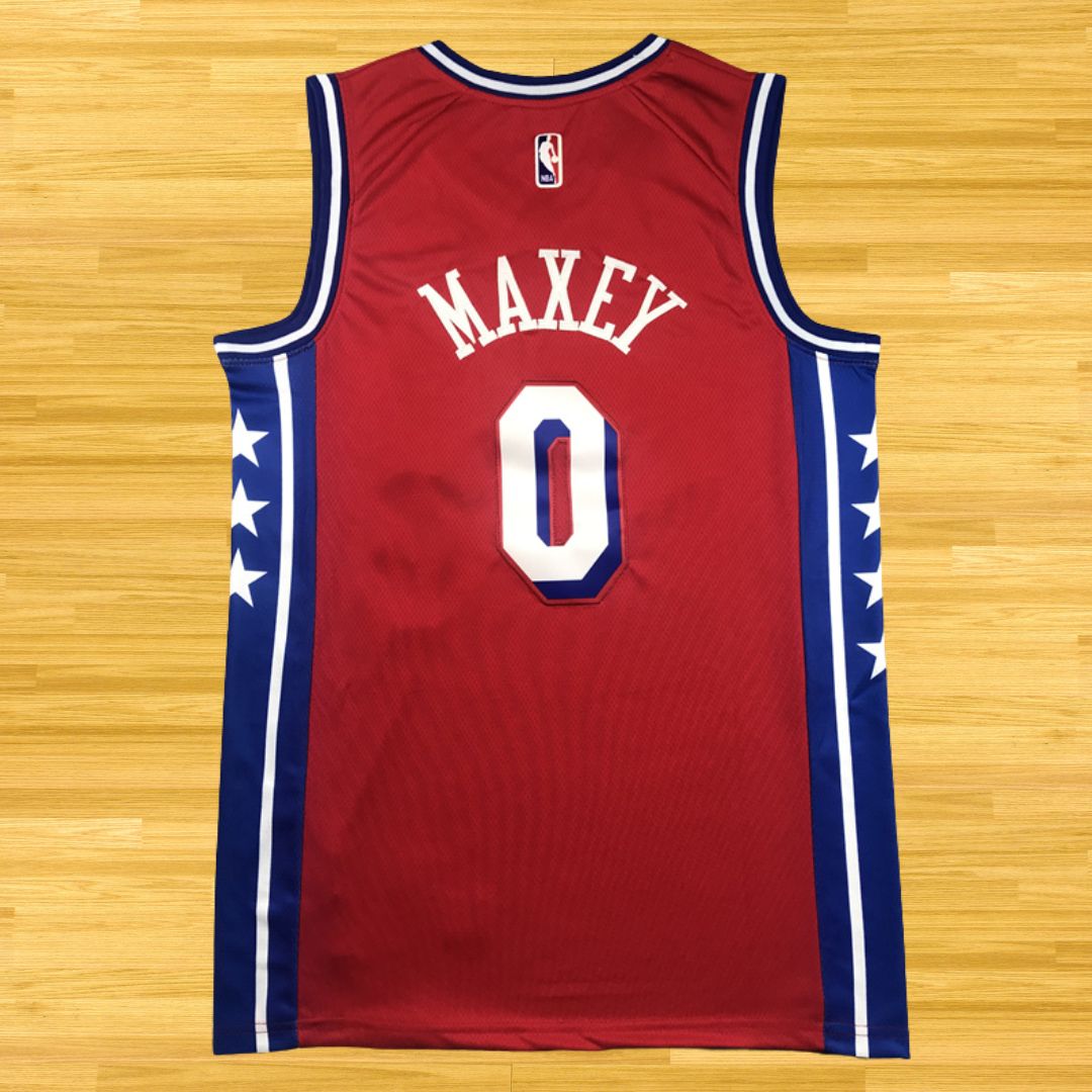 76ers - Tyrese Maxey - 24/25 Jersey - Red