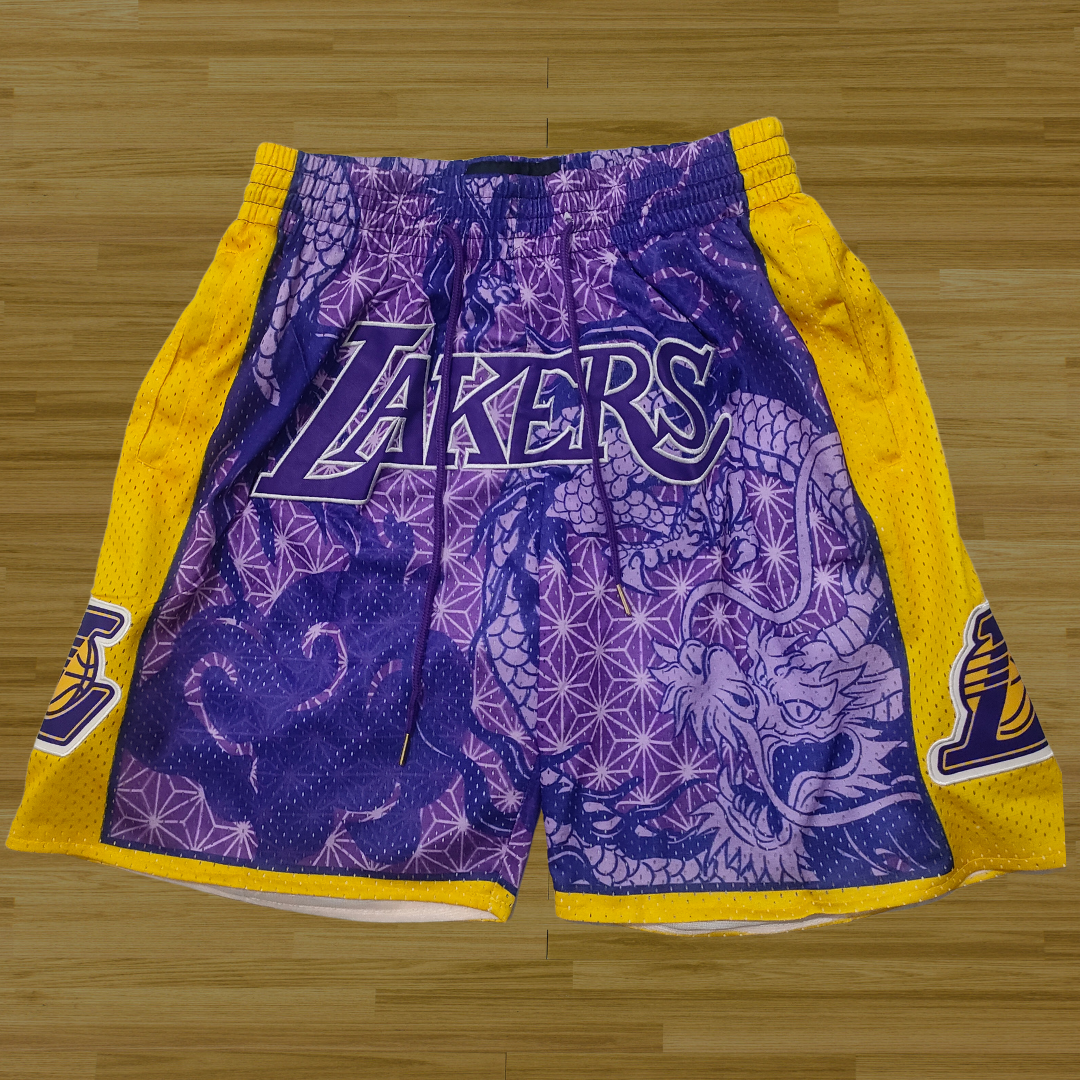 Lakers - Retro Shorts - Purple Dragon