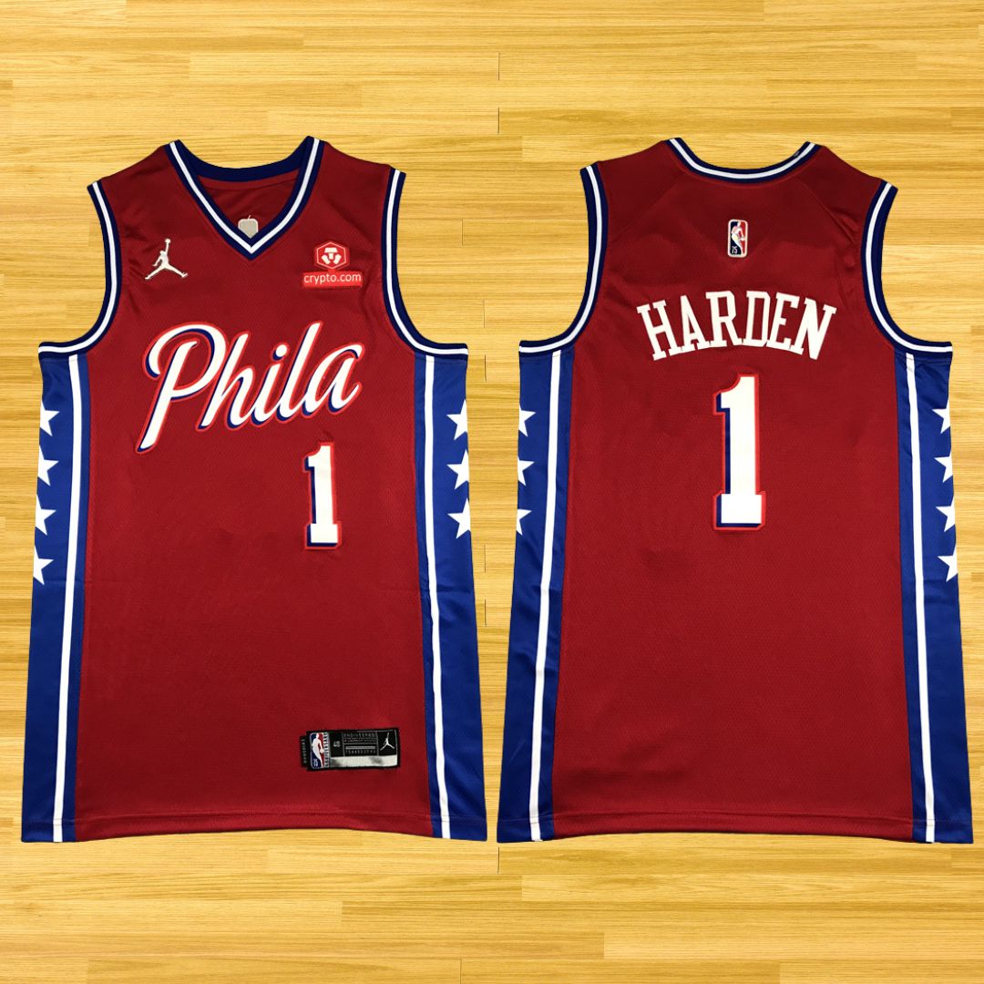 76ers - James Harden - 24/25 Jersey - Red