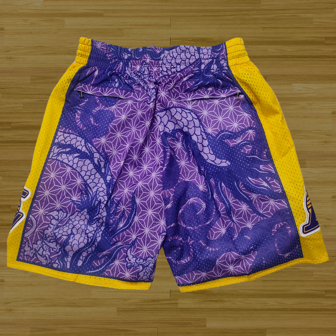 Lakers - Retro Shorts - Purple Dragon