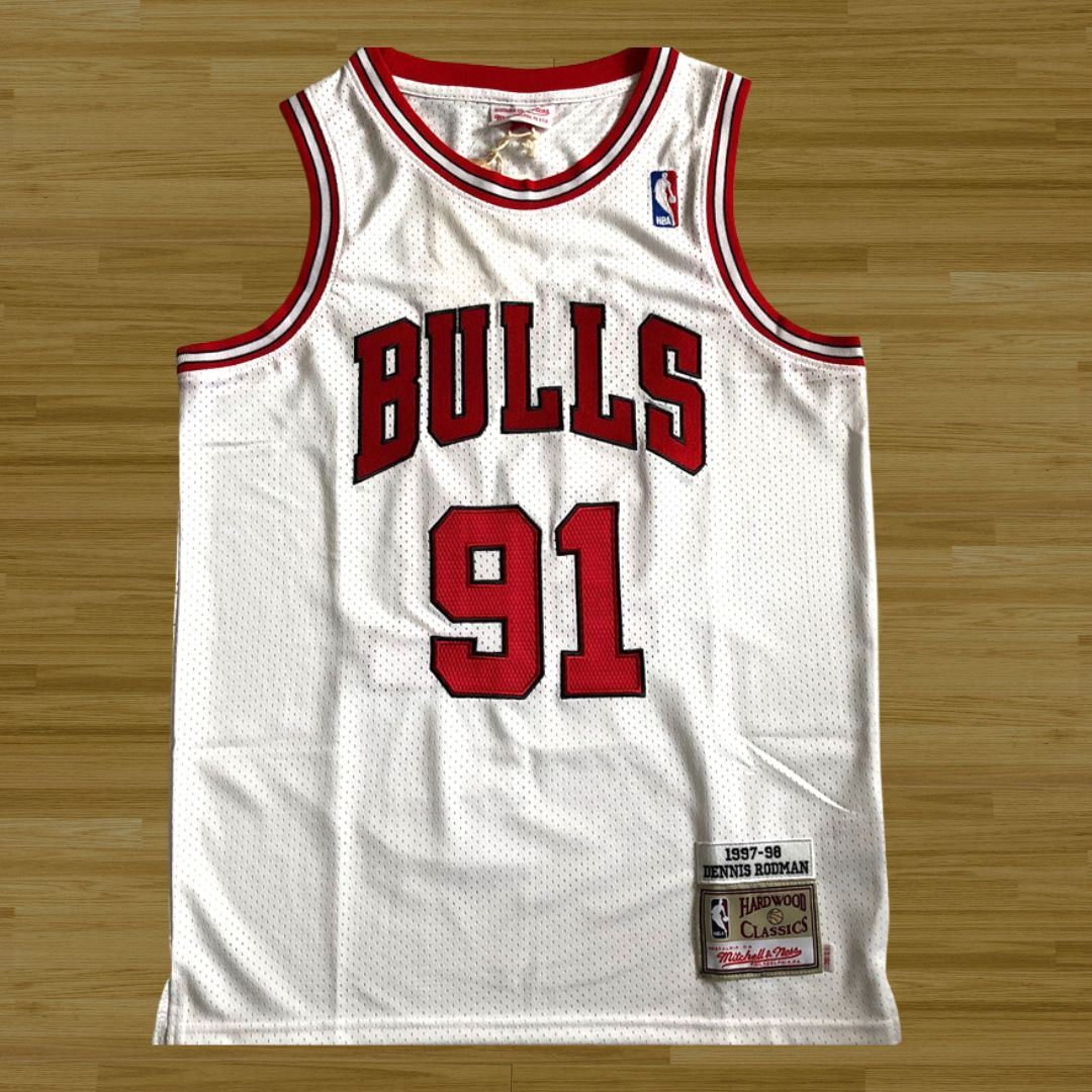 Bulls - Dennis Rodman - Retro Jersey - White