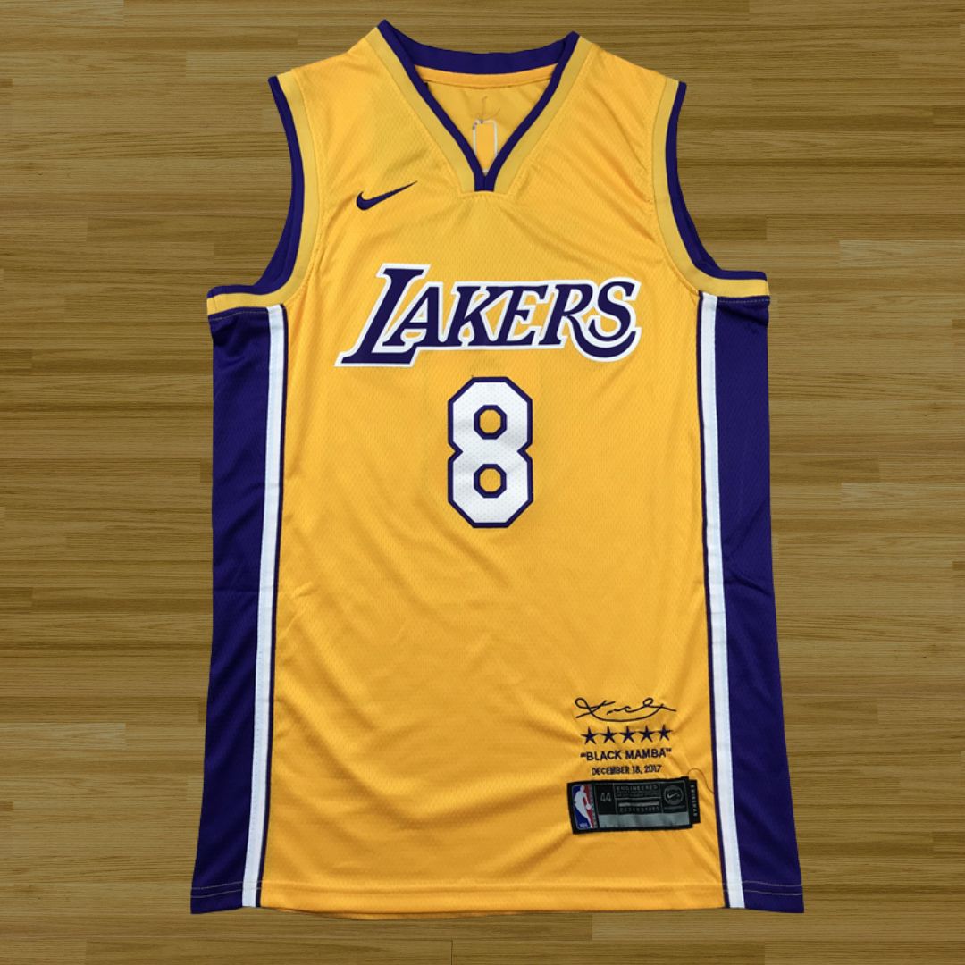 Lakers - Kobe Bryant - Retro Yersey - Yellow